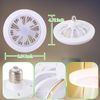 2 In 1 Fan For E27 Socket Light w/Remote Ceiling Fan Adjustable LED Smart 3 Mode