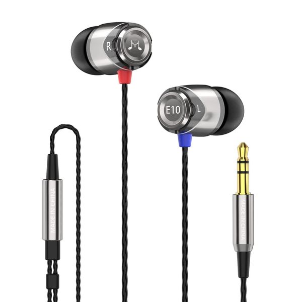 Soundmagic E10 High Fidelity In Ear Headphones Smartphone Earbuds with Sound Insulation - Silver