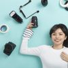 Mobestech Camera Mount Camera Stand Dual L Shape l shape flash holder flash light camera holder l shape flashlight bracket Camera Flash Bracket Braces Webcam Stand