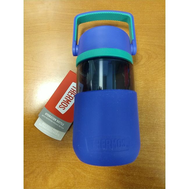 Thermos 12oz. Hydration Bottle With Handle Green/Blue *NWT* - E5D