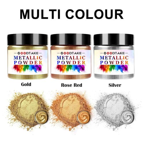 GOODTAKE Silver Mica Powder for Epoxy Resin, Metallic Pigment Powder for Nails Colorant, Slime Bath Bombs Soap Making, Polymer Clay, Tray, Art Drawing Supplies (Silver, 2 Ounce)