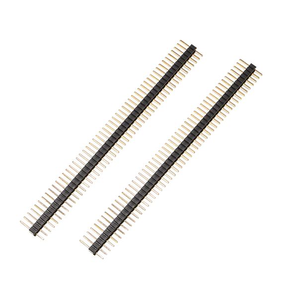 sourcing map 100pcs 50 Way Single Row Straight Pin Male Header Strip 1.27mm Pitch