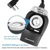 DEWENWILS Outdoor Light Timer Outlet Switch Plug Electrical Outlets Waterproof