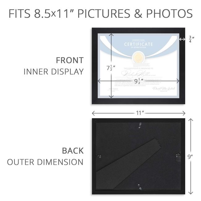 Icona Bay 6X4 Picture Frames (Black, 6 Pack), Sturdy Wood Composite Photo Frames 6 x 4, Sleek Design, Table Top or Wall Mount, Exclusives Collection