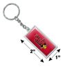 GRAPHICS & MORE Rectangle Illinois State Primary Logo Keychain in Chrome Plated Metal