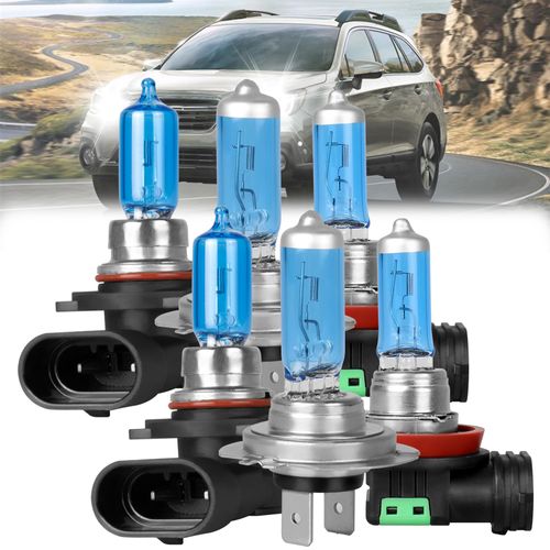 QUAYUB Fit for Outback 2010-2014 Halogen Headlight Bulbs,9005 High Beam + H7 Low Beam + H11 Fog Light Halogen Light Bulb Combo Replcement Bulb Kit, Plug and Play,Bright White,Pack of 6