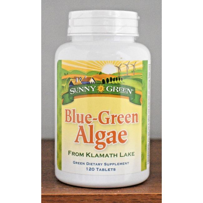 Sunny Green Blue-Green Algae 120 Tablets From Klamath Lake