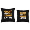 Funny Quoit Now Beer Later Quoit Games Ring Toss Enthusiasts Throw Pillow