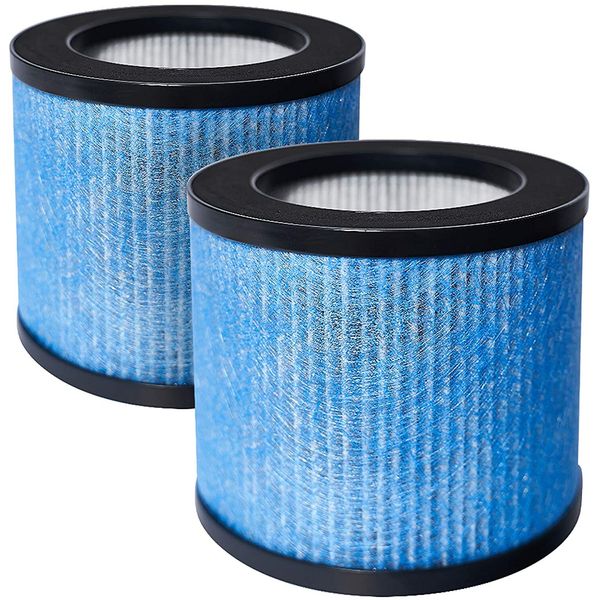 2packs HEPA Air Filter Replacement Compatible with TOPPIN Air Purifier TPAP002