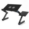 Adjustable Portable Folding Laptop Desk Table Stand Bed Tray with Cooling Fan