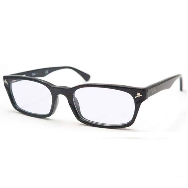 RayBan RX5017A 2000 (RB5017A 2000) Black Clear Lens for Computers with Lens Set, Black