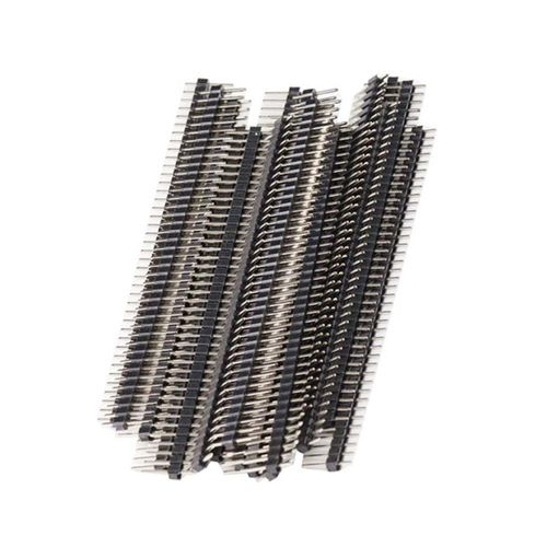 KKHMF 20pcs 2.54mm 40-Pin DIY Single Row Terminal Pin Header Strip PCB 1*40P Pitch Compatible with Ardunio