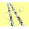Artist Hand Painted Easter Bunny and Flowers Taper Candles Cute Easter Decor