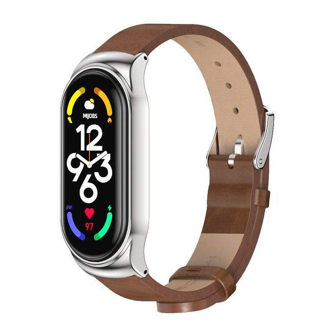 Strap for Mi Band 8 7 Bracelet for Xiaomi Smart Band 8 NFC Global Version  Leather Watch Band For Mi 8 Wristband Miband 8 Correa