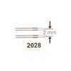 2 genuine Singer Sewing Machine Needle Universal Twin Needles Flatback Gauge 90/14
