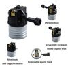 Runseaway 3PCS 3-Way Lamp Socket Replacement, E26 Medium Base Interior, 2-Circuit Incandescent Lamp Holder with Removable Turn Knob