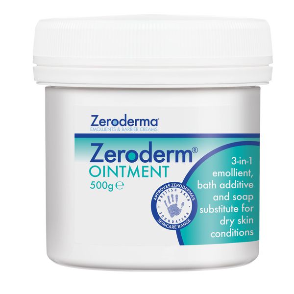 Zeroderma Zeroderm Ointment 500g - 3In1 Emollient, Bath Additive and Soap Substitute for Dry Skin Conditions