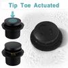 BESTILL Tip-Toe Bathtub Drain Kit and Overflow Plate, Matte Black