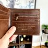 Swanky Badger Personalized Wallet - Bifold Wallet (Brown Diamond)