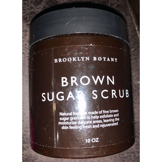 Brooklyn Botany Brown Sugar Body Scrub -Face & Exfoliating Body Scrub - 10 oz