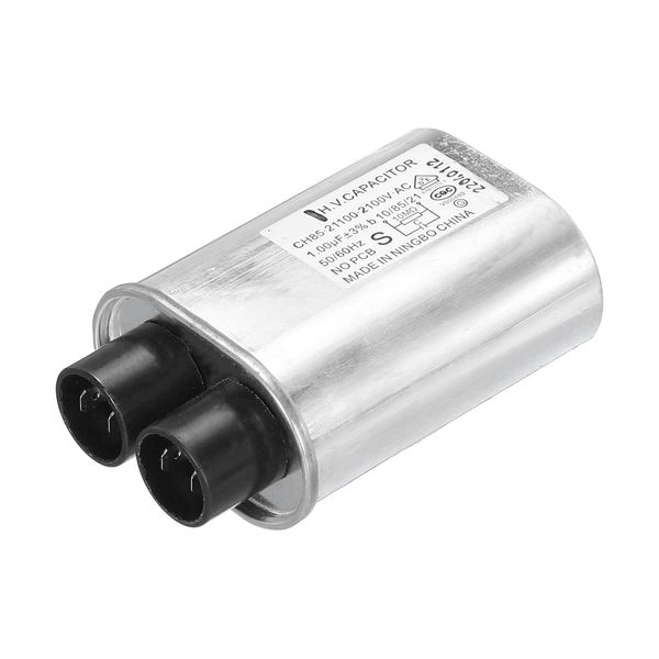 sourcing map Microwave Capacitor Replacement High Voltage Oven Capacitor 2100VAC 1.00uf