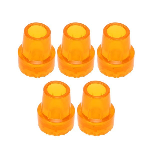 5Pcs 19mm Thicken Crutch Tip, Skid Resistant Rubber Cane Tip Crutch Feet, Replacement Walking Stick Ferrule Tip Wearproof Crutches Accessories