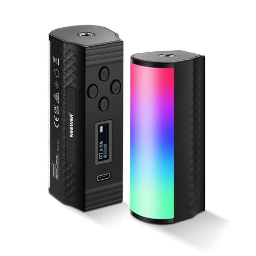 NEEWER Basic 2 Pack Magnetic Handheld Light Wand, 360° Full RGB Mini LED Video Light Stick with 2500mAh Battery,2500-8500K Dimmable Camera Tube Light for Photography TikTok YouTube Vlog,TL96RGB