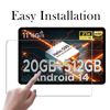 2 Pack for Doogee T40 2024 11" Tablet Screen Protector Tempered Glass, Anti Scratch, Bubble Free