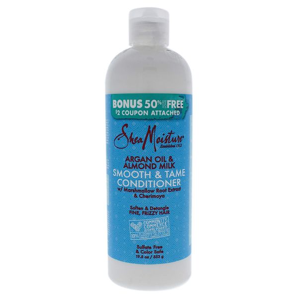 Shea Moisture Argan Oil Almond Milk Smooth Tame Conditioner, 19.5 oz