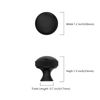 Asidrama 10 Pack Matte Black Kitchen Cabinet Knobs Knurled Cabinet Hardware Zinc Knobs for Dresser Drawers