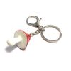 FizzyButton Gifts Toadstool Mushroom Keyring Key Ring and Lobster Clasp with Resin Charm