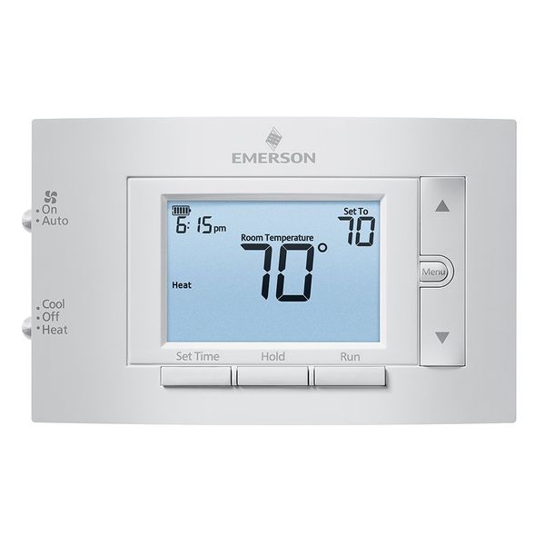 Emerson 1F83C-11PR Conventional (1H/1C) Programmable Thermostat, White