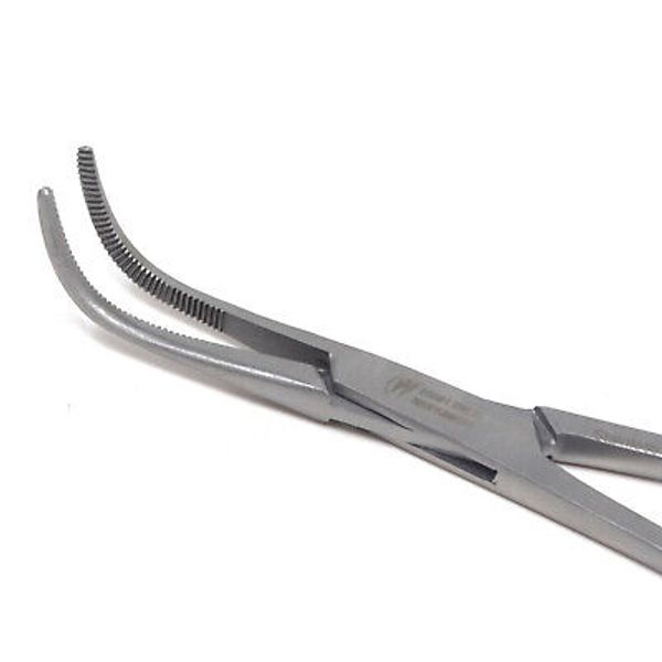 Full Curved MIXTURE Hemostat Forceps 6" Half Serrated Jaws German Stainless CE