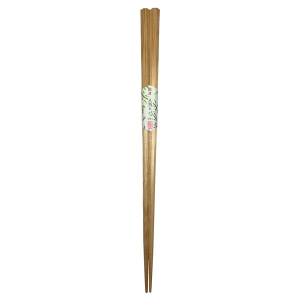 Alphax Japanese Chopsticks Wooden Hiba 10.6 inches (27 cm) Octagonal Wooden Chopsticks