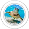 Sea Turtle Under Water PopSockets PopGrip for MagSafe
