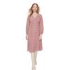 Trendyol Womens Bodycon Crew Neck Woven Plus Size Dress, Dusty pink