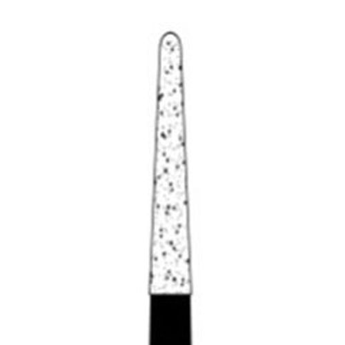 Osung 198TR-26 Dental Diamond Burs, Taper Round Shape, Standard Grit Multi-Use, (Pack of 5)