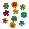 Buttons Galore Craft & Sewing Buttons - Backyard Blooms - 3 Packs