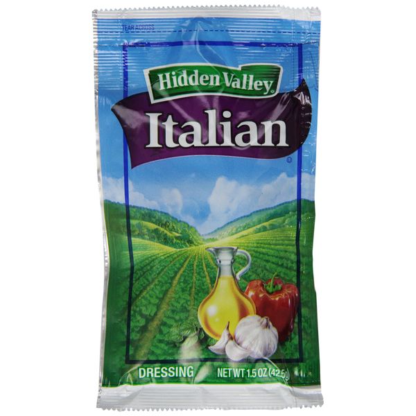 Hidden Valley Italian Dressing, 1.5-Ounce Portion Packs (Pack of 84)