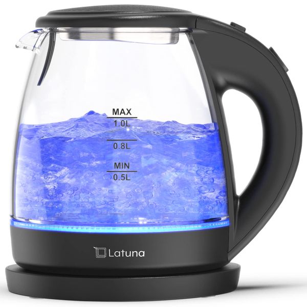 [Energy Saving Measures] Electric Kettle, Glass, LED Light, Electric Kettle, Pot, Electronic Kettle, 95 Seconds Per Cup, 1.0 L (1.0 L), Coffee, Steaming Kettle, Kettle, Small Size, Stylish, Tea, Empty