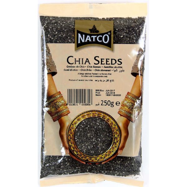 Natco - Raw Chia Seeds - 250g (Pack of 2)