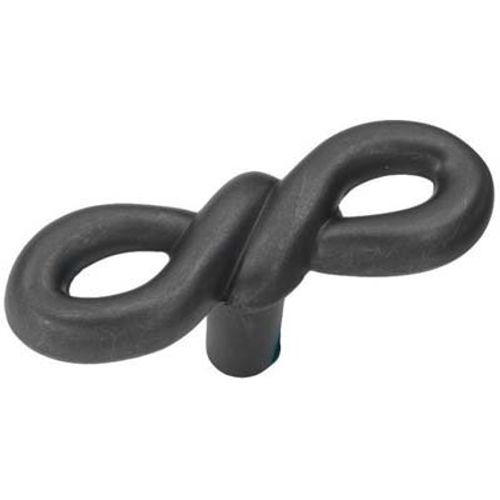 Hickory Hardware P3450-BI 2-1/8-Inch by 3/4-Inch Rustic French Twist Knob, Black Iron (4)