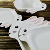 YBK Tech Cute Ceramic Rabbit Plate for Easter or Daily Use (10.5 Inches)