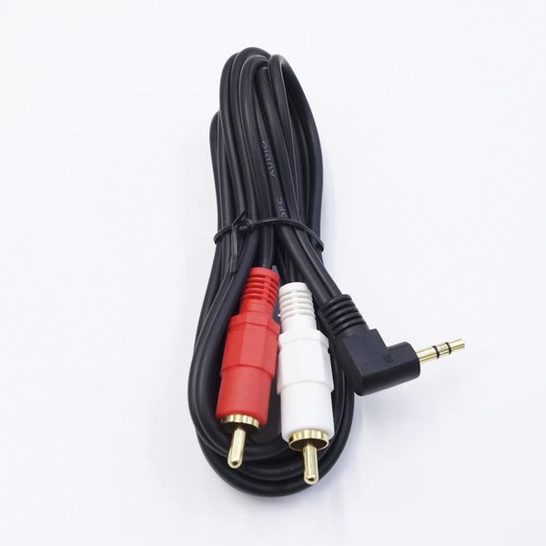 [Made by COMON] 3.5mm Stereo L-Type to RCA (Red/White) Conversion Cable/1.5m [PS-15A]