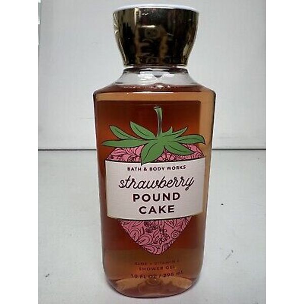 Bath & Body Works Strawberry Pound Cake Shower Gel 10 oz Aloe & Vitamin E