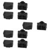 sourcing map Ethernet Hub Port RJ45 Cover Cap Protector Connector 10Pcs Black