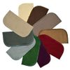 2 Ply Solid Flannel 8x8 Inches Set of 10 Full Earth Tone Colors
