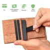 Simaru Compact Vegan Wallet with Flap, beige
