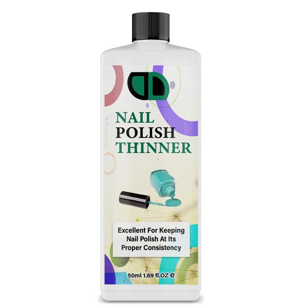 DD Nail Polish Thinner to Restore Hardened Nail Polish THINNER Gel Nail Varnish Thinner Thin and Revive old Favorite polish (50ml)