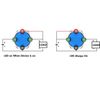3 x 12MM Momentary Push Button Switch 12V w/ BLUE LED Pre-Wired Connector
